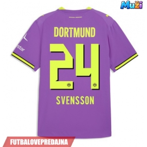 Lacne Muži Futbalové dres Borussia Dortmund Daniel Svensson #24 2026-27 Krátky Rukáv - Tretina